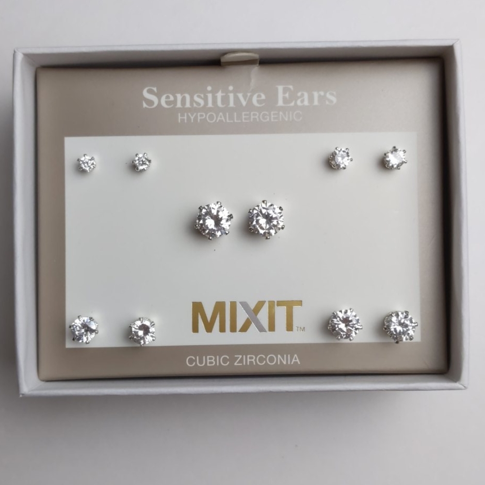 JC Penney Mixit Cubic Zirconia Stud Earrings